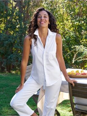 Frank & Eileen - FIONA Sleeveless Button-Up Shirt